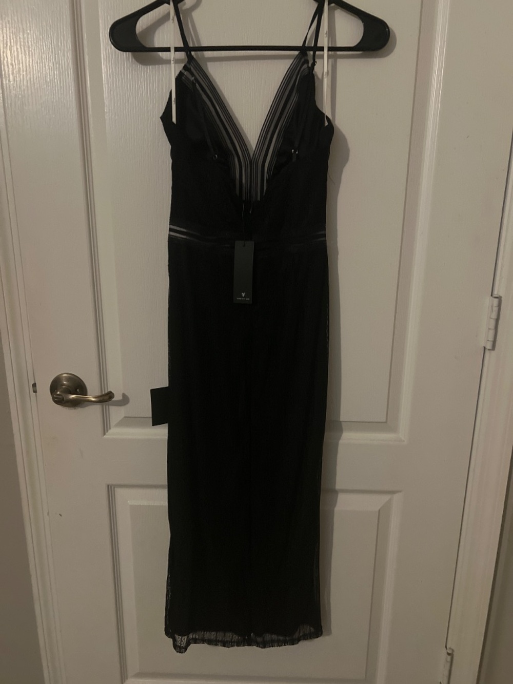 Lulus Casita Black Lace Sleeveless Midi Dress - Size XS - Picture 3 of 5